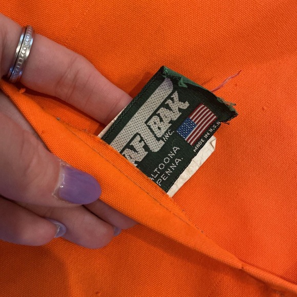 SAF T BAK Trebark Reversible Duck Camo/Hunter Orange Insulated Vest LG Made USA - Picture 10 of 11